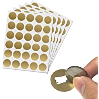 150 piezas 2-5 cm- Tarjeta Rasca Etiqueta Pegatina- Scratch Sticker - Oro Circulo